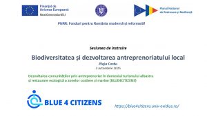 Read more about the article 3 octombrie 2025 – Sesiunea de instruire Biodiversitatea și dezvoltarea antreprenoriatului local 